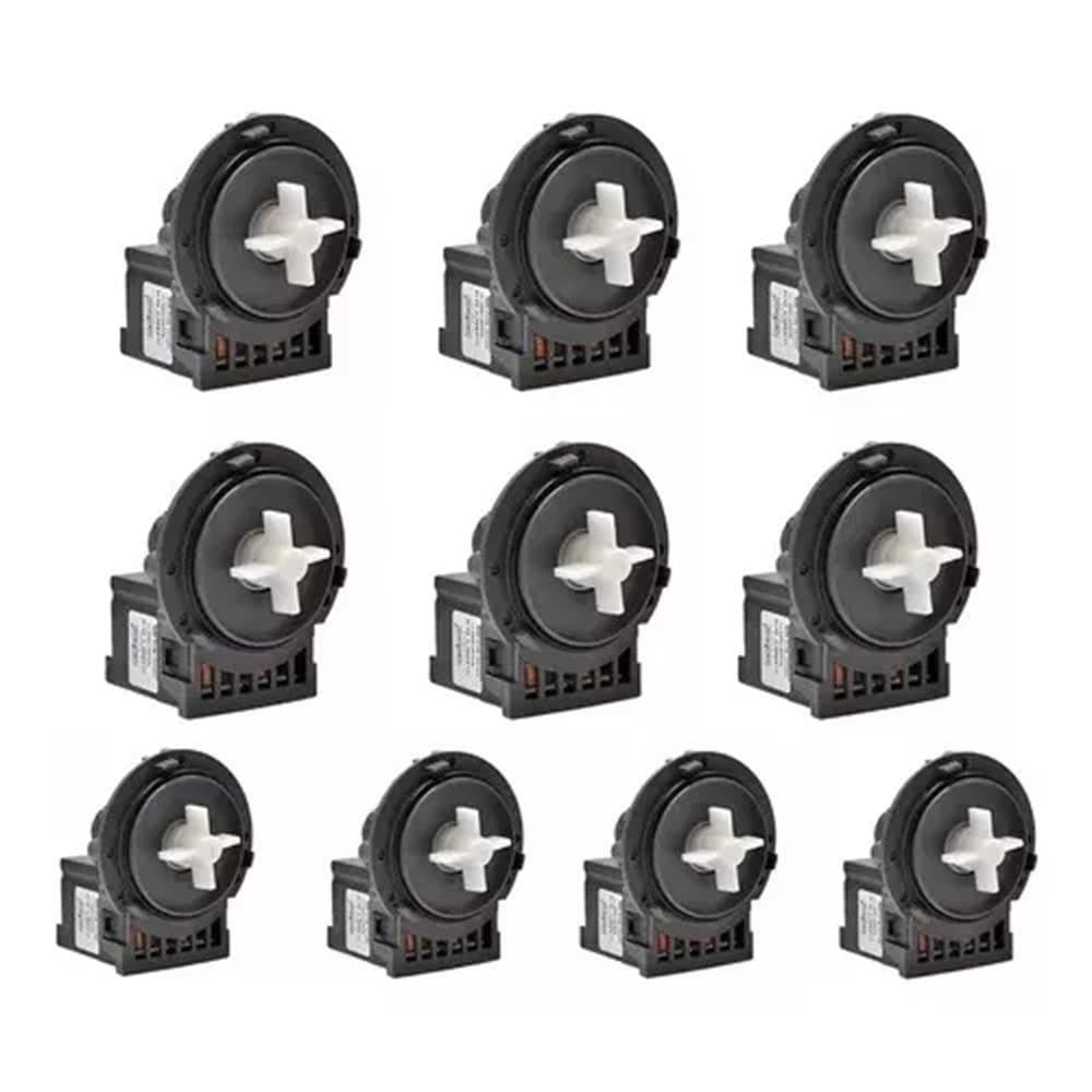 Kit 10 unidades Eletrobomba Universal Emicol Com Proteção Maquina de Lavar Fio Fusível 220v
