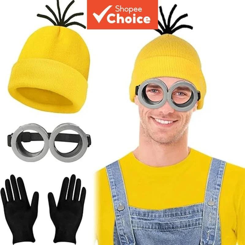  Óculos Divertidos de Minions Bonitinhos para Festa, Decoração de Plástico, Acessórios para Cosplay de Anime, Adereços