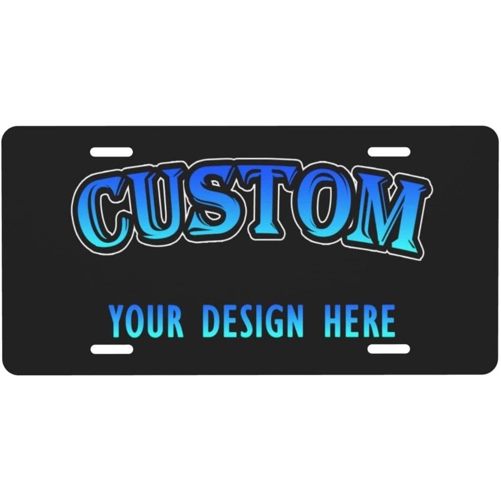 Custom License Plate Personalized License, Add Your Own Customized Pictures Text Logo Art Design Aluminum License Plate,