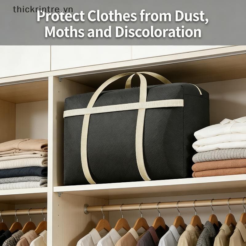 THI Extra Grande Movendo Paing Sacos De Armazenamento De Colcha Doméstica Roupas Organizador Saco De Bagagem À Prova Dwa