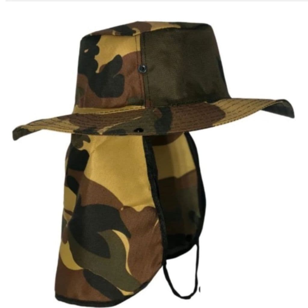 Chapéu de Pesca Estilo Australiano – Aba Larga e Proteção Solar para Praia, Trilha e Aventura
