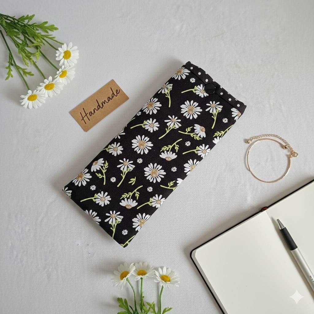 Porta Óculos Artesanal em Tecido 100% Algodão | Capa Protetora Óculos Sol/ Grau Lavável e Durável