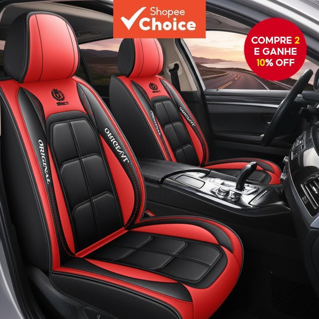  Capa de assento de carro de couro PU de alta qualidade, protetor de assento completo universal, almofada impermeável