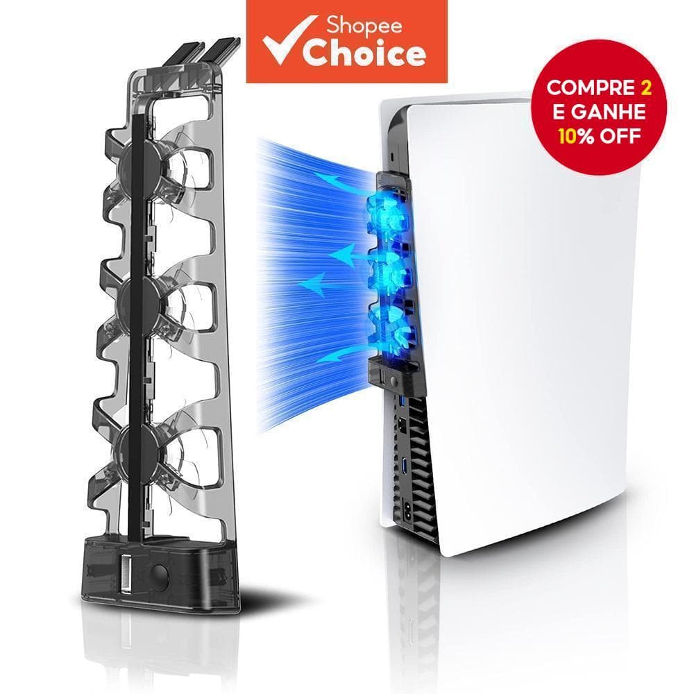 Ventilador De Resfriamento PS5 Para Console PS5 Ventiladores Com Indicador LED Sony Playstation 5