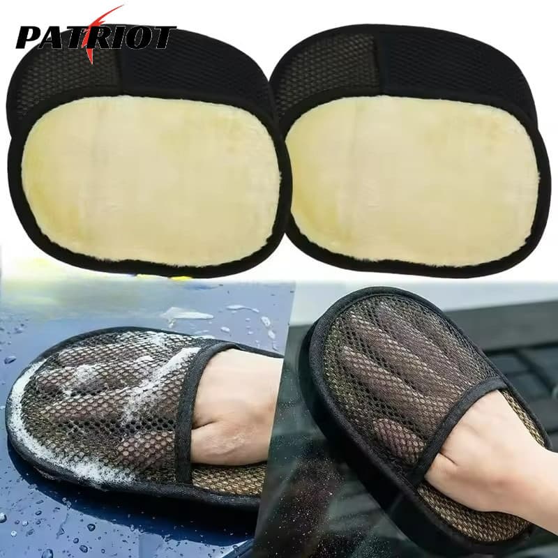 Luva De Limpeza Multiuso Para Janelas De Bicicleta E Motocicleta De Carro | Lavagem Com Design De Dedo Completo , Tecido