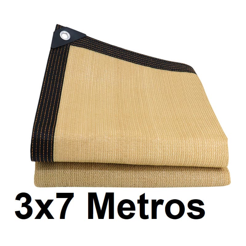 Tela Sombreamento 3x7 até 90% Proteção UV com acabamento Sombrite