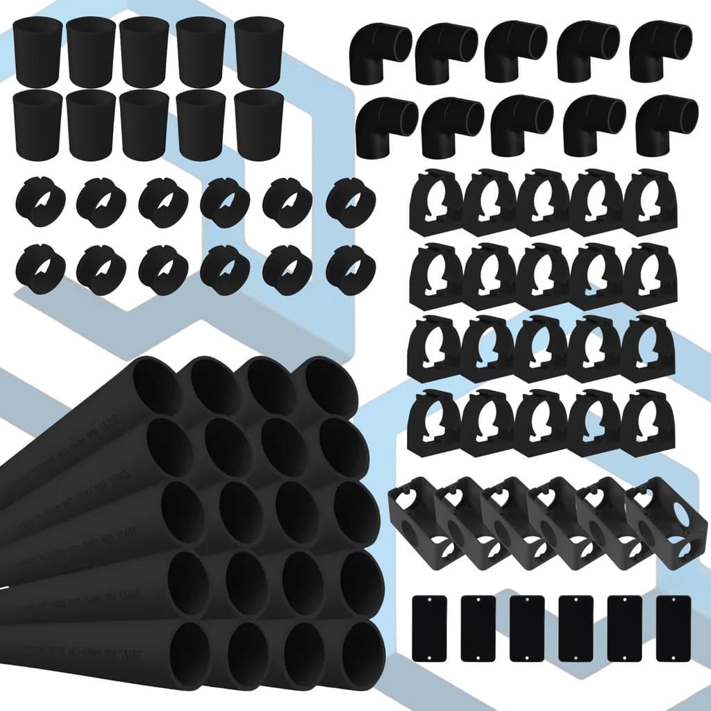 Kit 6 Caixa 4x2 Condulete 3/4 Polegada + Kit Instalação