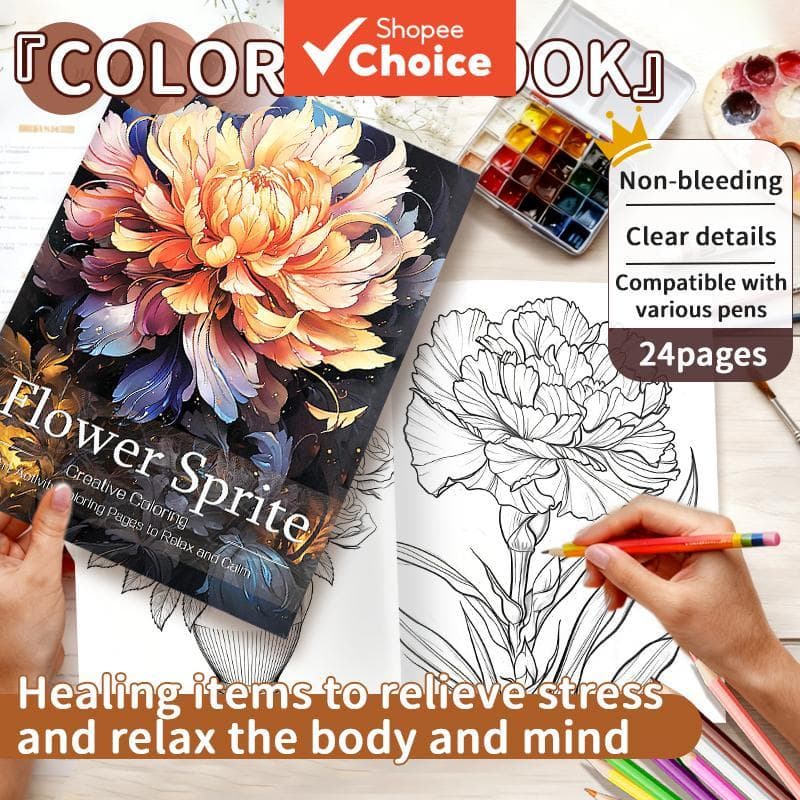 Álbum De Colorir Para Alívio Do Estresse Adulto A4 Sketch Book 1PCS 180G Papel Aquarela Premium