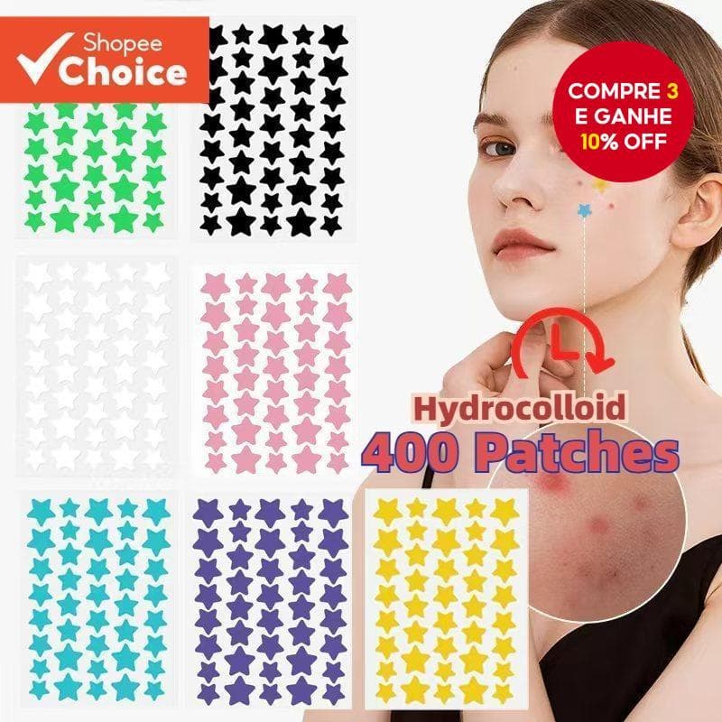 400 Remendos Da Espinha Dos Pces Para O Rosto , Hidrocolóides Acne Cobrindo Espinhas E Manchas , Adesivos Spot Todos Os 
