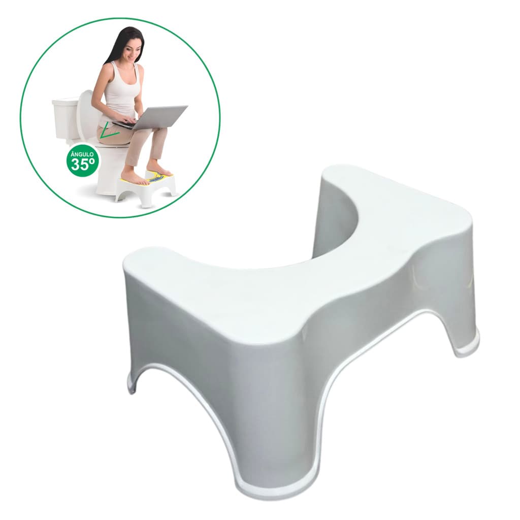 Banquinho Banco Cócoras Antiderrapante Prisão De Ventre - Intestino Preso