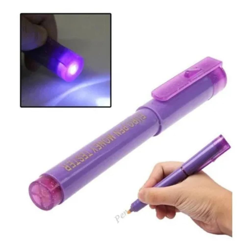 Caneta Identificadora de Notas Falsas - Euro Pen Money Detector, Detecção Rápida e Eficiente
