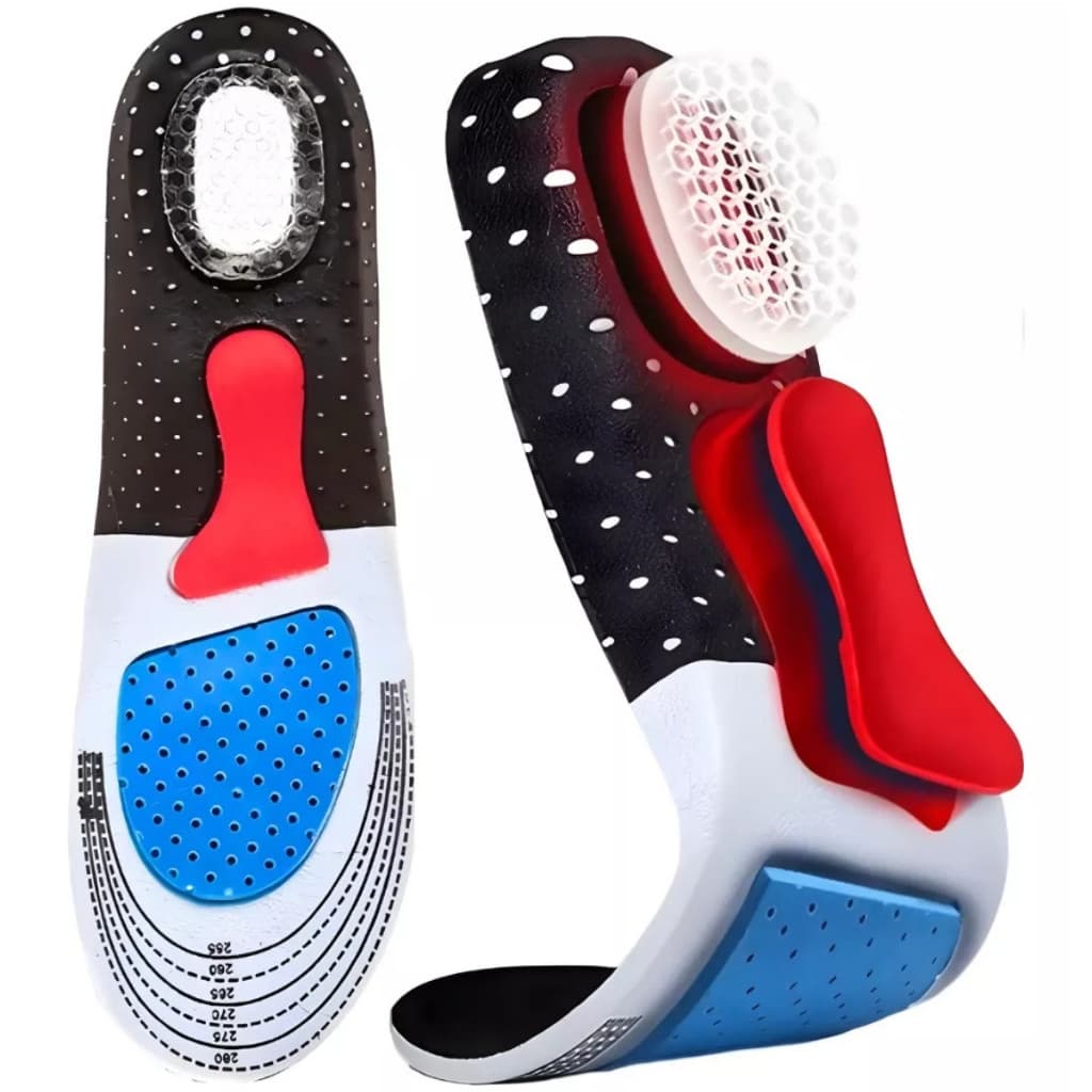 Par Palmilha Ortopédica em Gel Amortecimento Conforto para Calcanhar