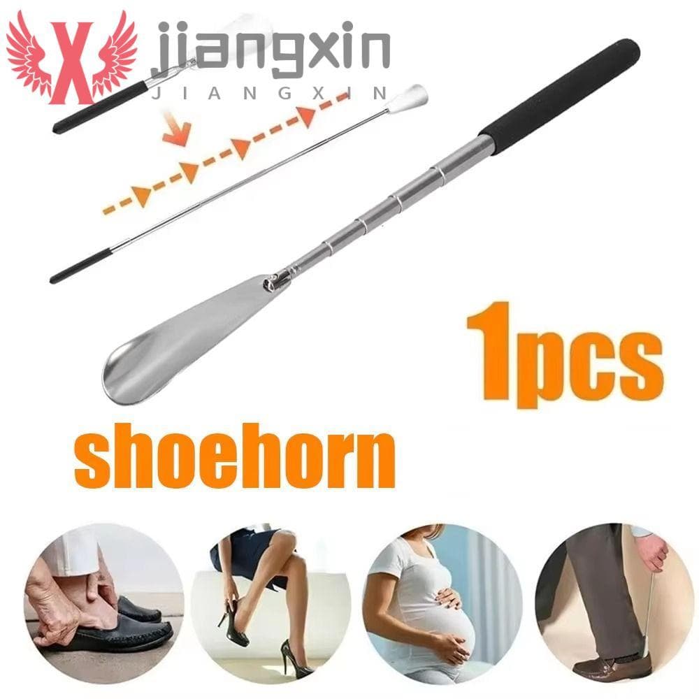 Calçadeira Telescópica JIANGXIN , Buzina Extensível De Aço Inoxidável Com Comprimento Ajustável , Ergonômica