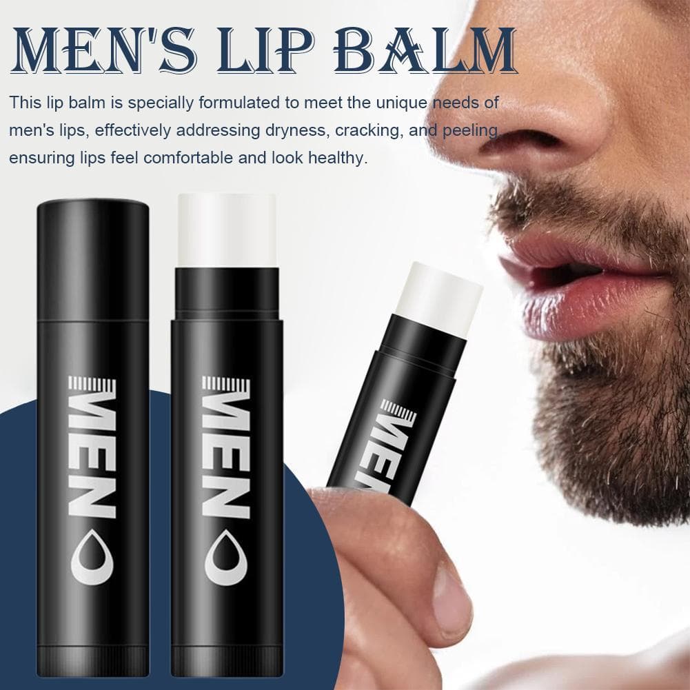 Bálsamo Labial Hidratante Fresco Masculino Natural Orgânico Com Vitamina E Esfoliante Para Seco O7