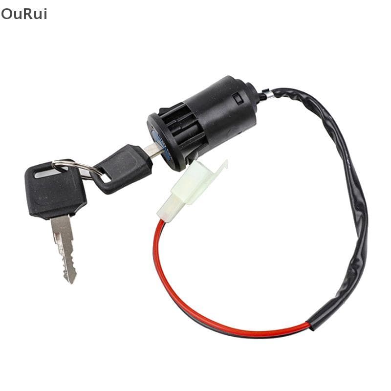 [B & C] Interruptor De Chave Para Ciclomotor , 2 Fios , 28mm , Furo , ATV , Dirt Bike , Acessório , Motocicleta Elétrica