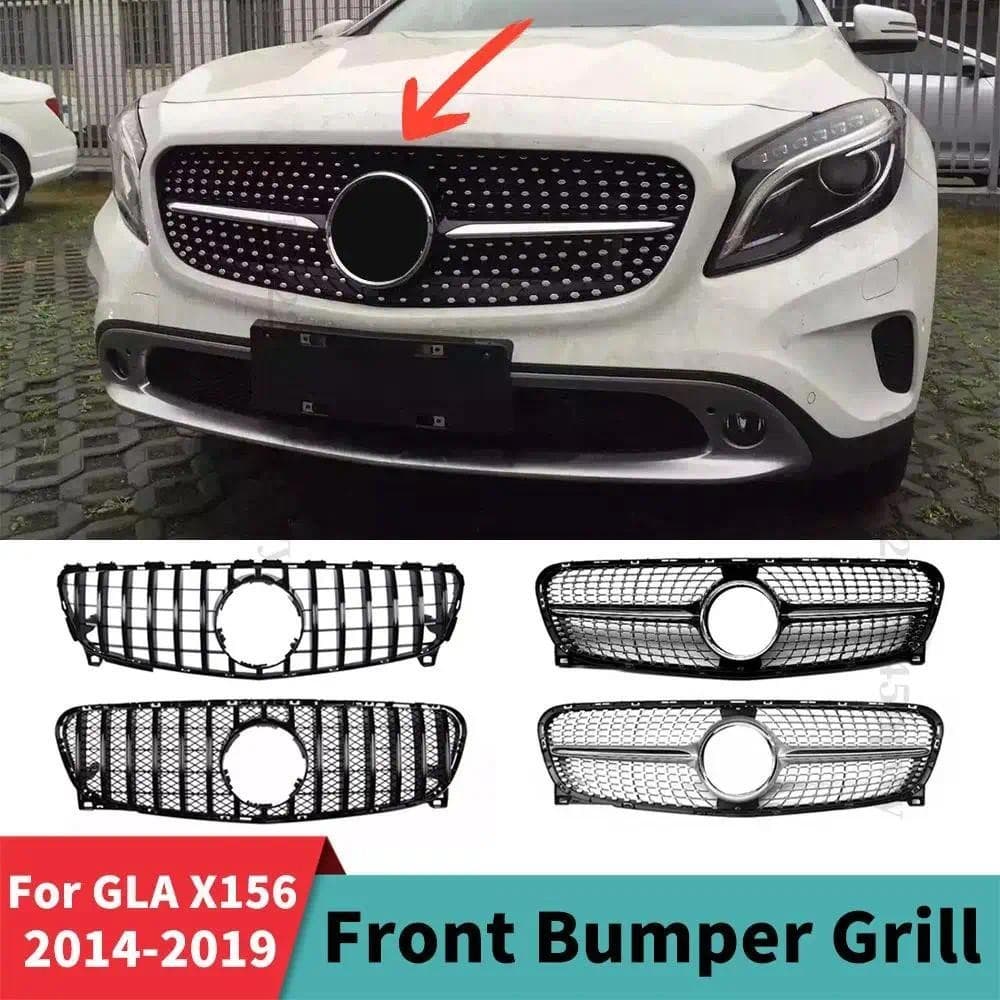 Alta Qualidade Superior Amortecedor Tuning Capa Malha Grade De Entrada Dianteira Corrida Grill Para Mercedes Benz GLA X1