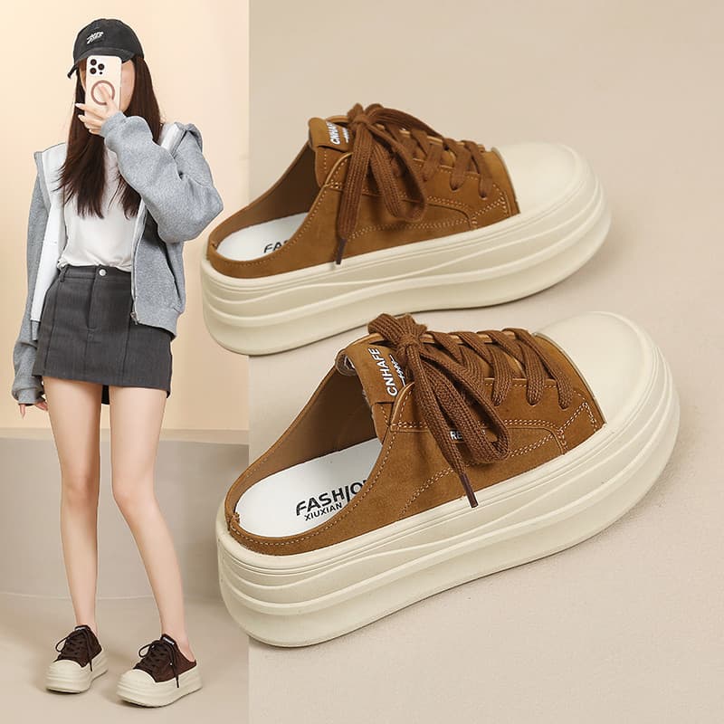 女款休闲鞋增高百搭懒人鞋学生外穿35-40 码