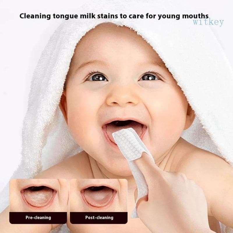 Tecido Infantil Boca Sanitário Mangas Dedo Para Recém-Nascidos Cuidados Os Dentes