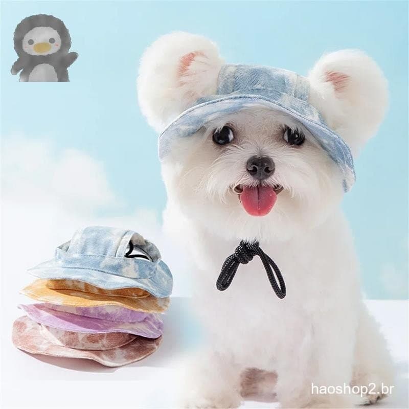 Chapéu Para Cachorro De Estimação , Verão , Proteção Solar Fina , Bonito , Guarda-Sol , Decoração Passeio De Gato