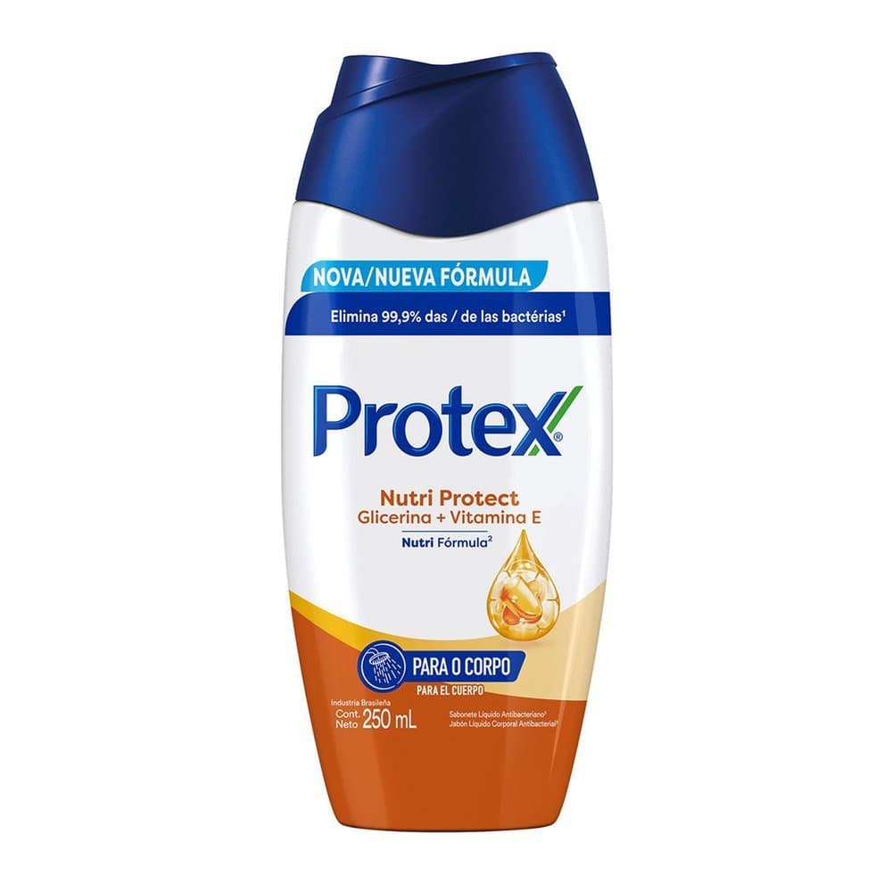 Sabonete Líquido Antibacteriano Protex Nutri Protect Vitamina E 250ml