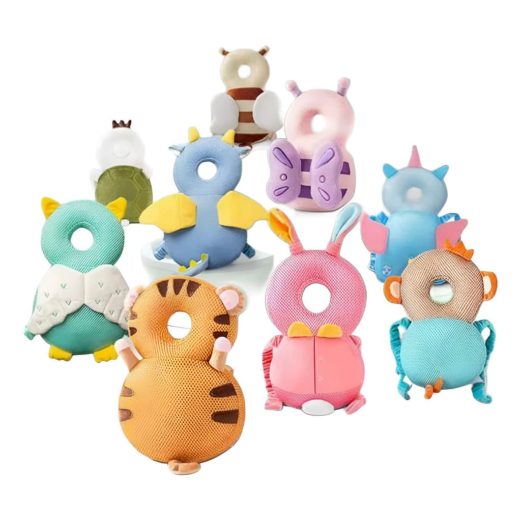 Mochila Almofada Protetora De Cabeça E Ombros Bebê Antiqueda