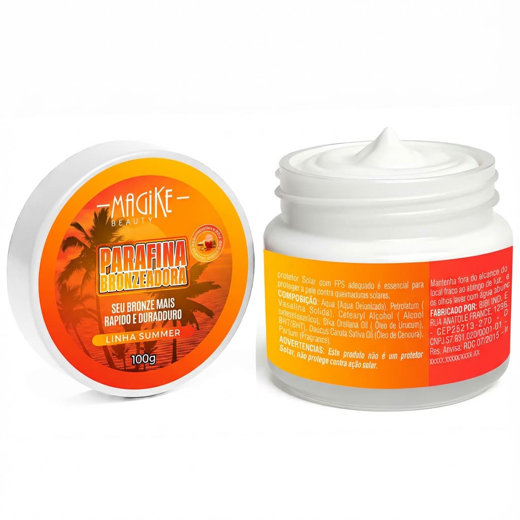 Parafina Bronzeadora Acelerador Summer Bronze magike 100g