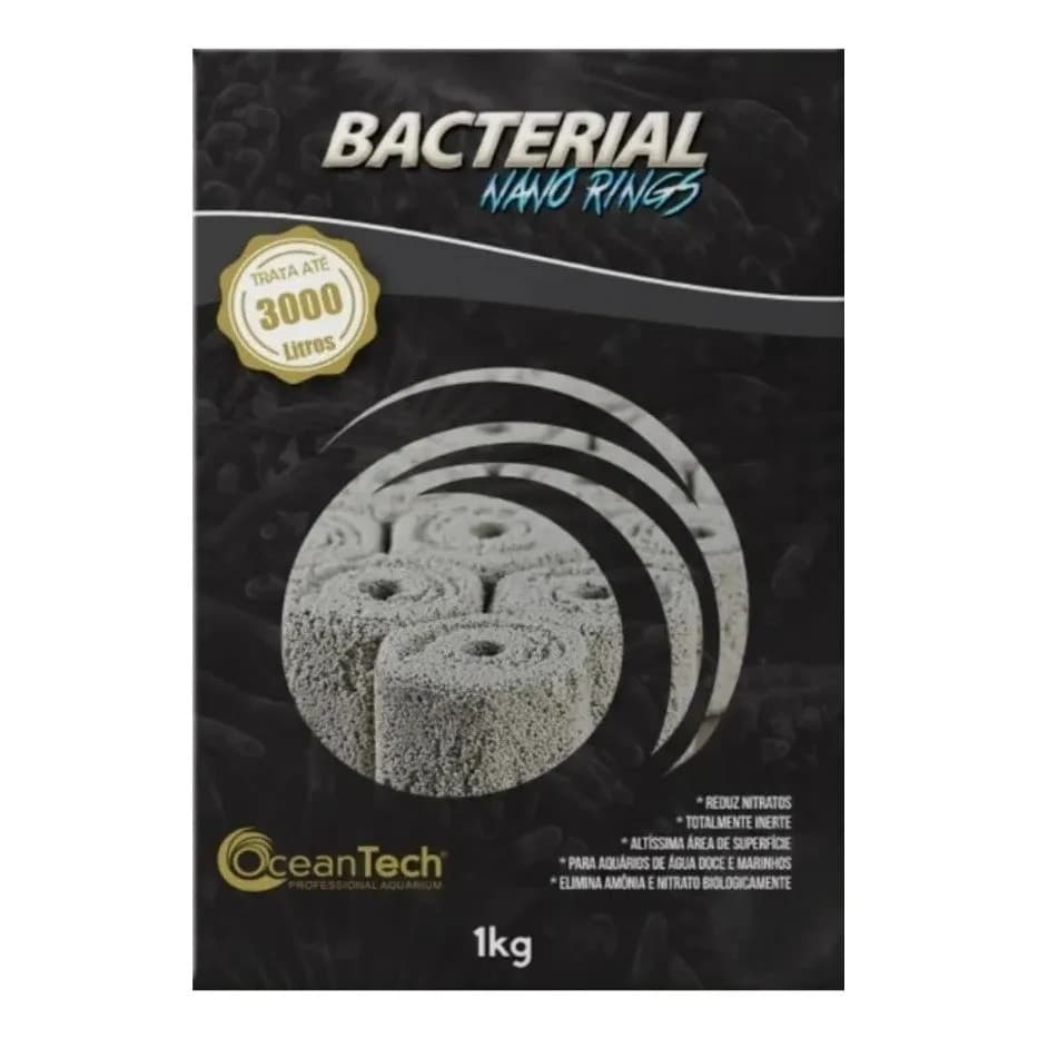 Mídia Biológica Ocean Tech Nano Rings Bacterial Para 3000l