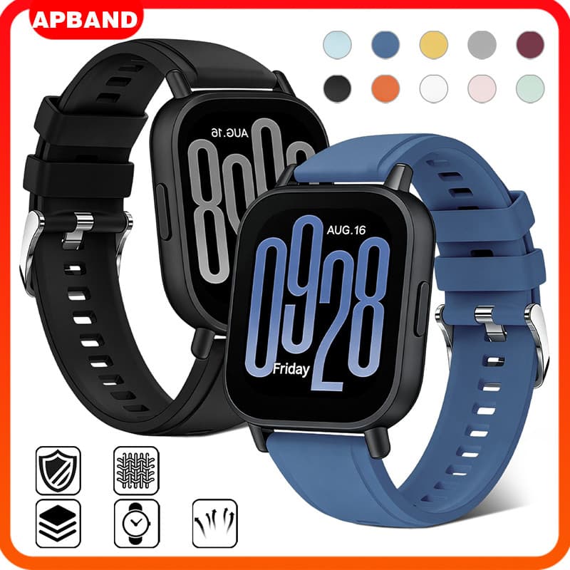 Pulseira De 22mm Silicone Para Relógio Smartwatch Redmi Watch 5 Active/Lite/Huawei Watch/ Amazfit Bip 6/Samsung/Garmin