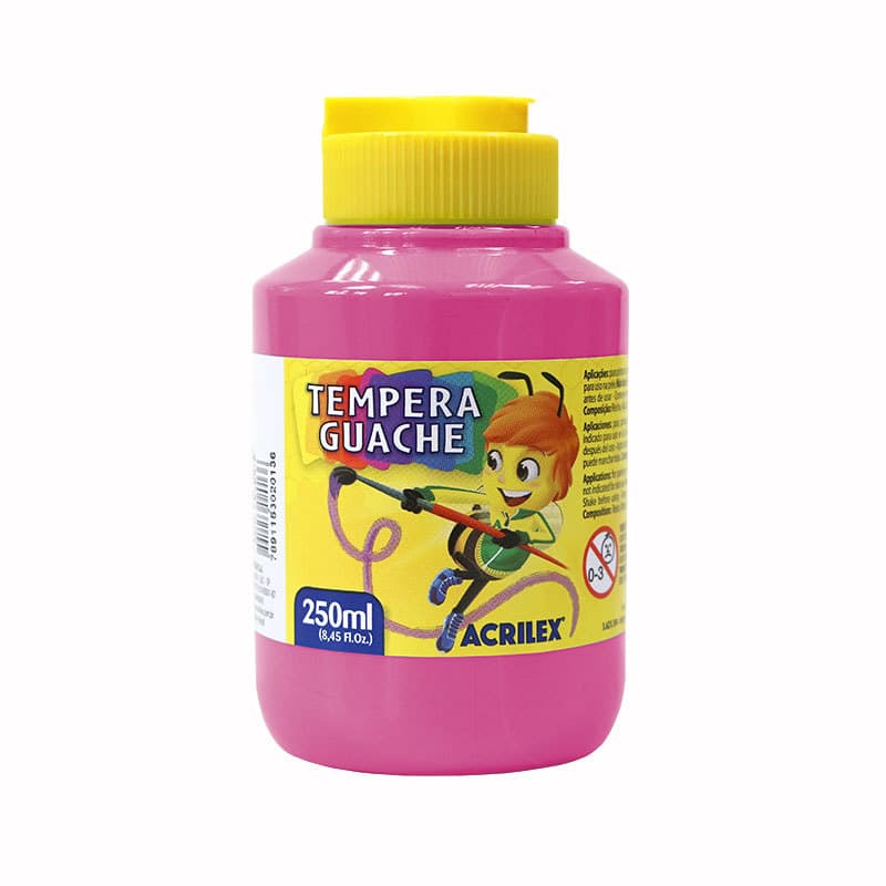 Tinta guache Rosa 250ml 537 Acrilex