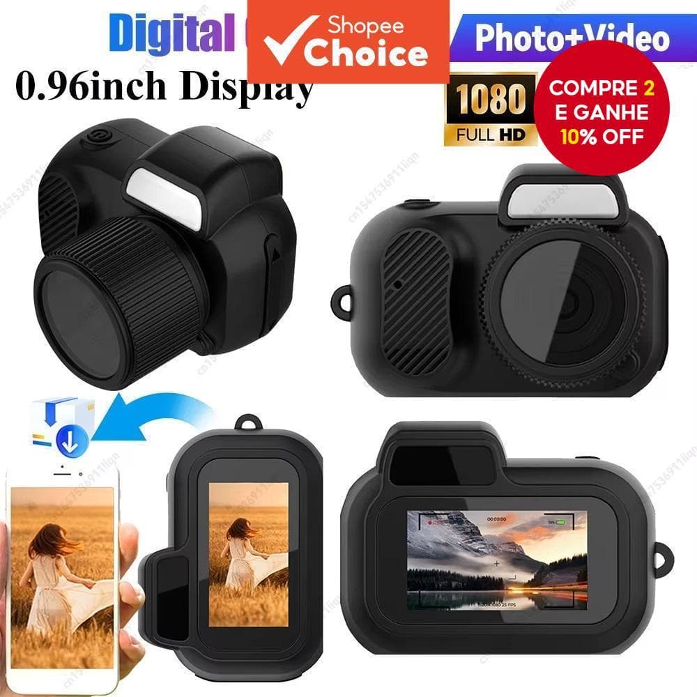 Câmera Fotográfica Portátil Vintage Com Gravador Digital LCD 1080P Perfeito Para Esportes Ao Ar Livre