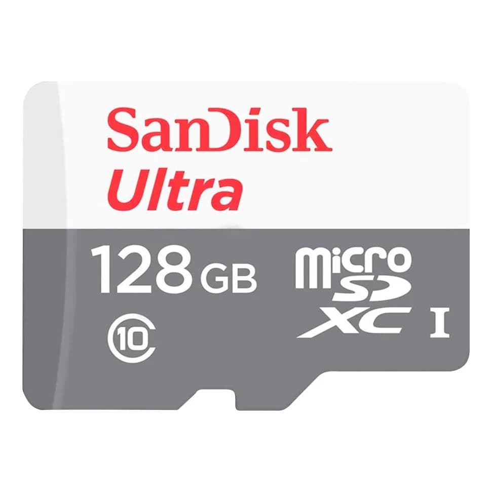 Cartão De Memória Sandisk 128gb Ultra Com Adaptador Câmeras