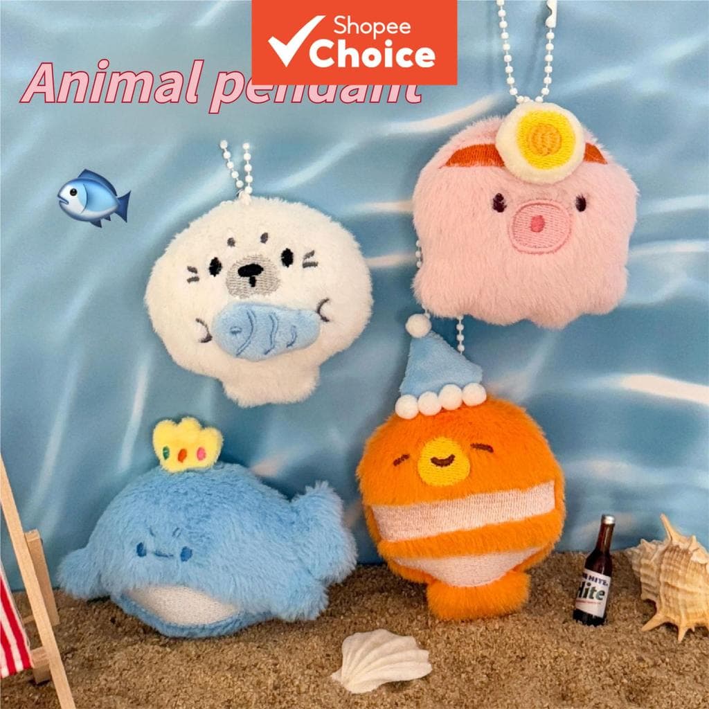  Boneca Marinha Versátil Fofa - Chaveiro de Charme de Bolsa Acessório de Pelúcia