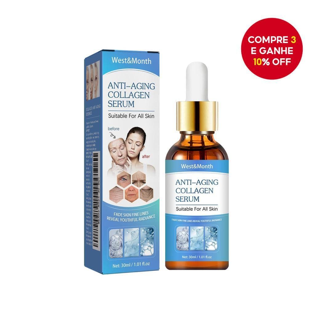 West & Mês Soro De Colágeno Antienvelhecimento Desbota Linhas Finas Faciais Rugas Reafirmantes Cuidados Com A Pele Hidra