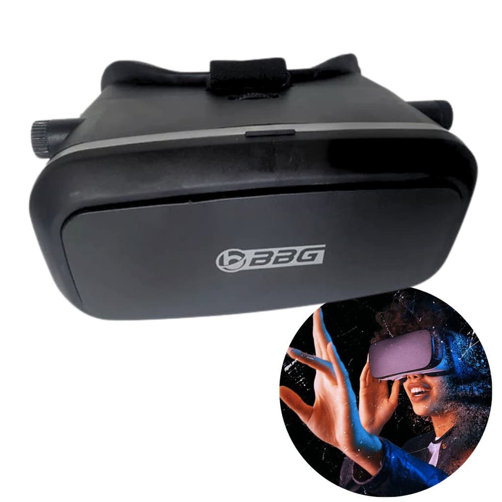 Oculos De Realidade Virtual 3D VR Box 2.0 Com Controle Remoto Bluetooth Compatível Android e iOS – Cinema e Jogos