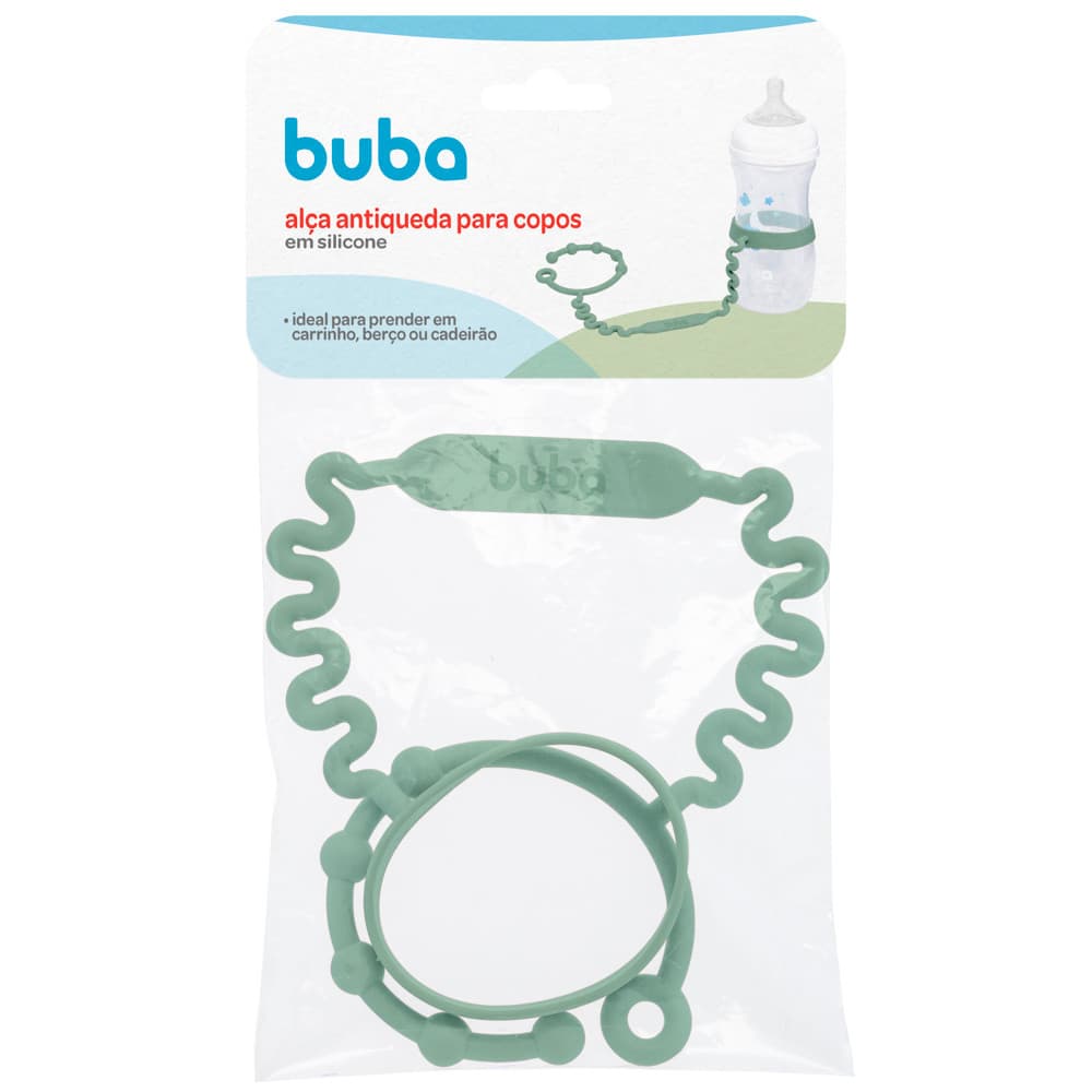 Alça Antiqueda em Silicone para Copos, Mamadeiras e Garrafas – Prendedor Infantil  Buba