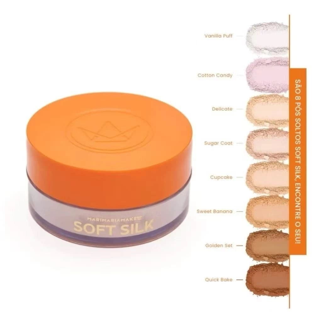 Pó Solto Mari Maria Soft Silk Textura Fina Aveludada – Alta Fixação | Efeito Matte Profissional