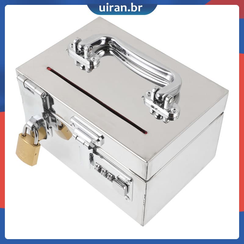 💍 Aço Inoxidável Prateado para Adultos de 11,8 x 8,3 x 7,4 Polegadas