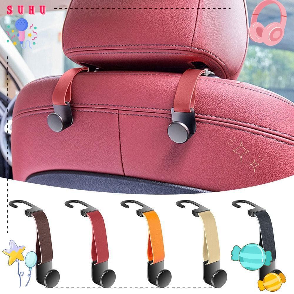 Gancho Traseiro Do Assento SUHU , De Encosto De Carro De Couro PU Fácil De Instalar , Resistente Ao Desgaste