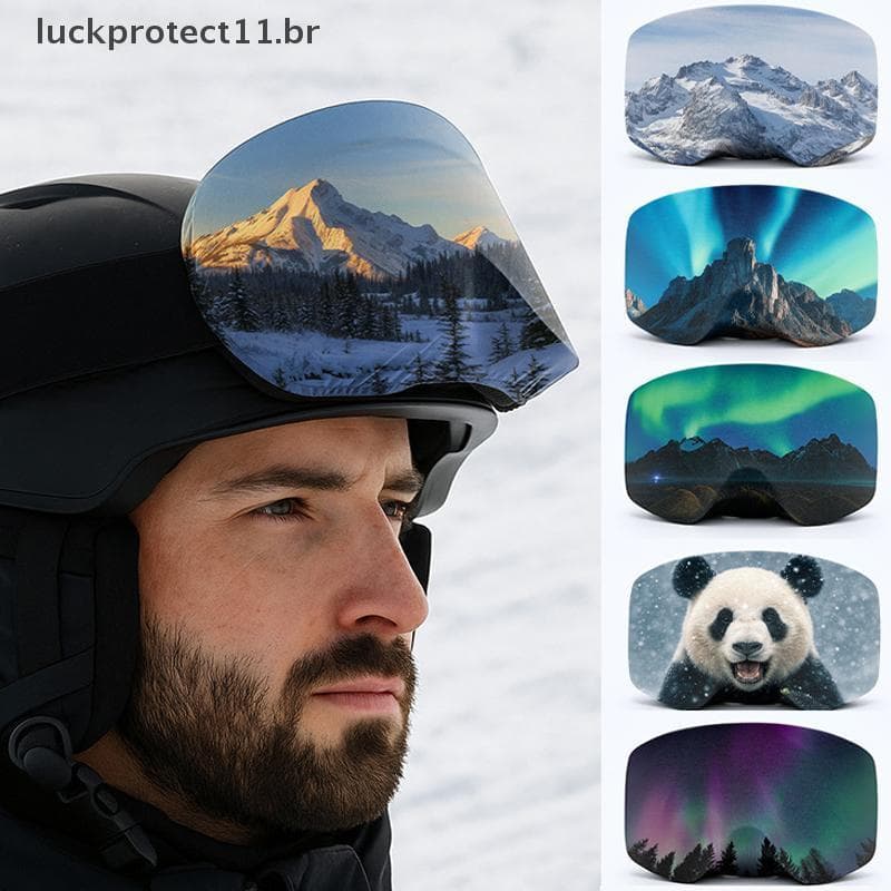LTBR Elástico Óculos De Esqui Capa Scratch À Prova De Poeira Snowboard Protetor Neve Esporte Equipamentos De Proteção ~