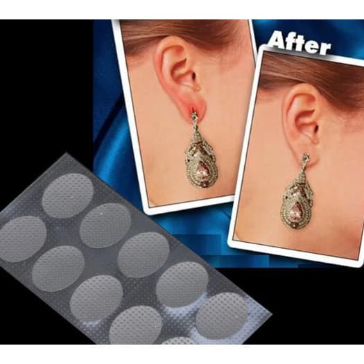 10/750pecEstabilizadores Brincos Invisíveis Furos Orelha Protetores À Prova DE Adesivos Apoio Para