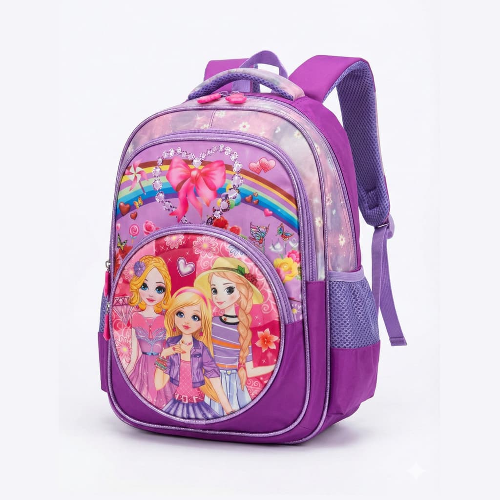 Mochila Escolar Menina Design Fofo Grande Capacidade Resistente