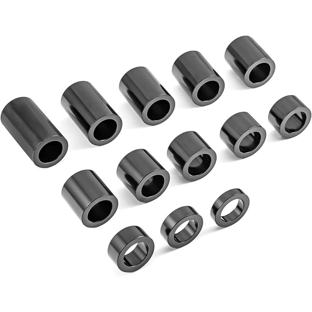 Mofun 13 Peças O.D. Espaçador de Roda de 1-1/8" para Eixo de 3/4" Compatível com Motocicletas Harley Custom Bobbers e Ch