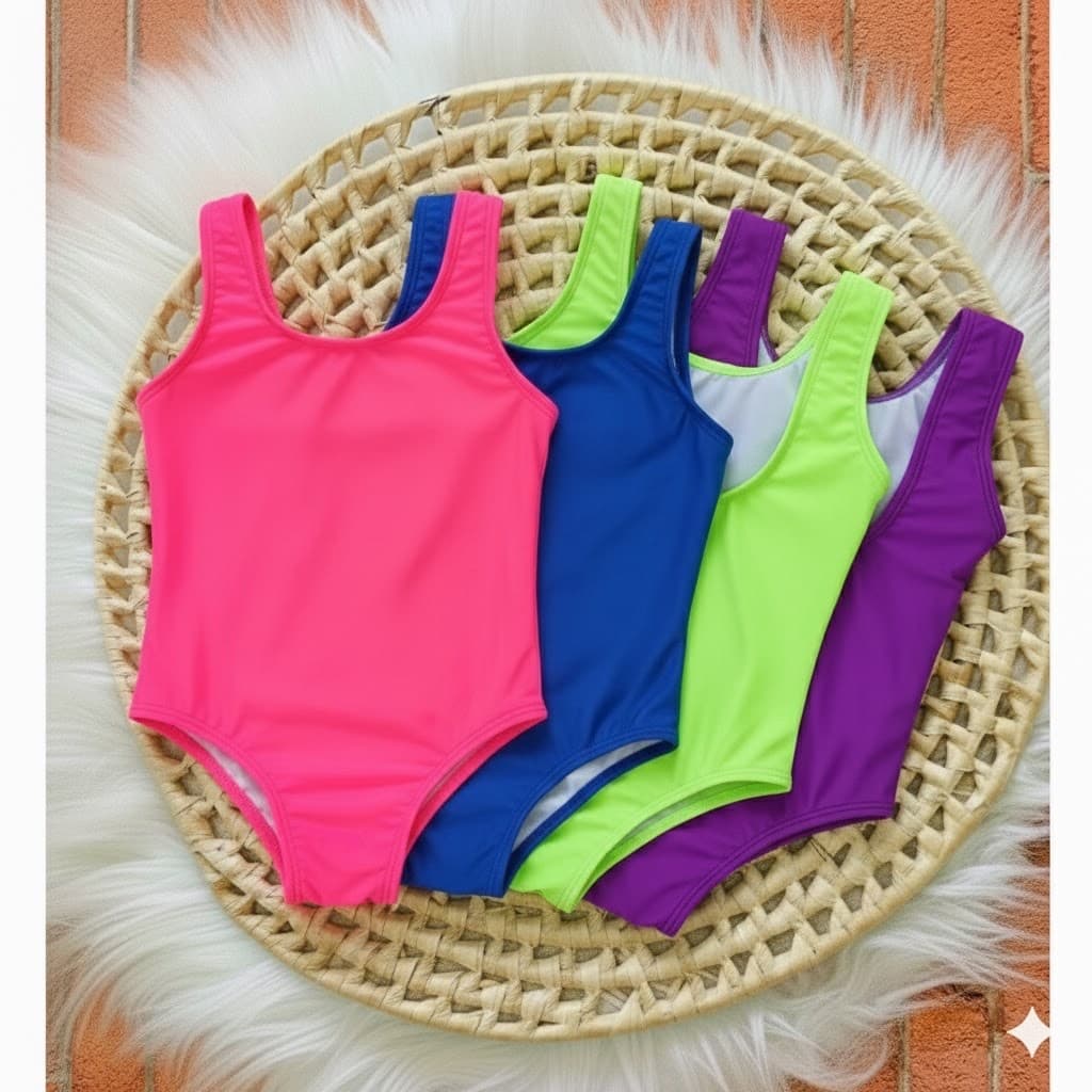 Maiô Infantil 2 ao 10 Anos | Tecido Suplex Leve e Confortável