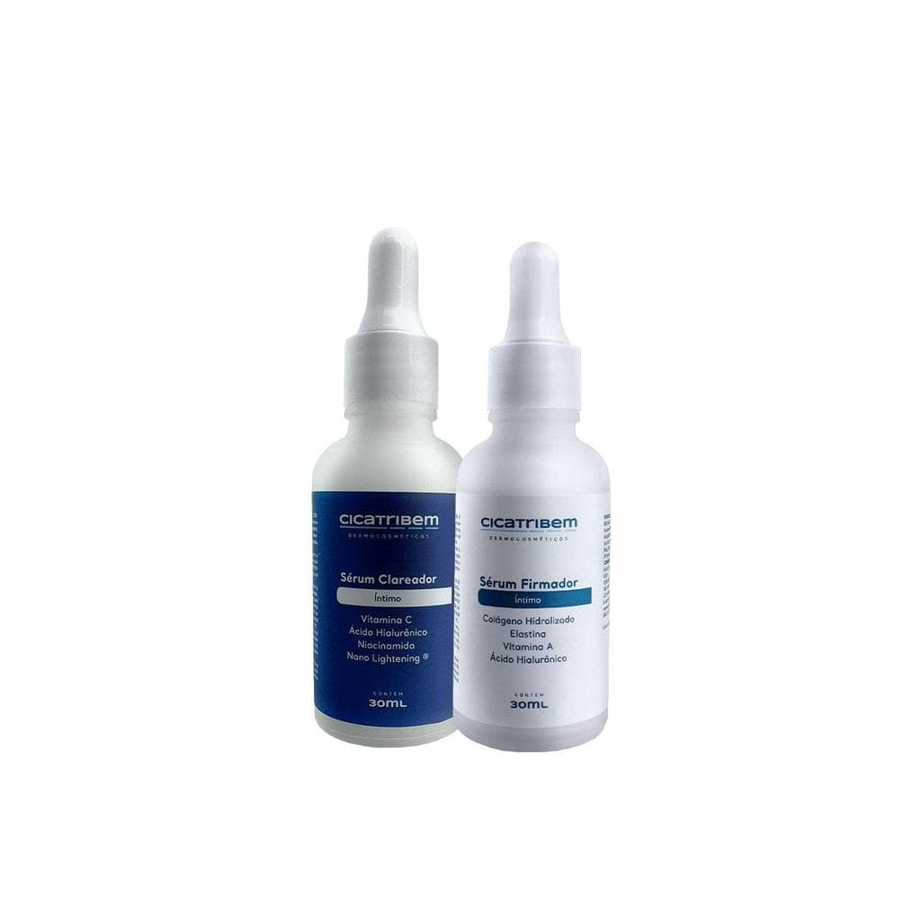 Kit Duplinha Íntima Cicatribem – Clareia, Firma e Hidrata com Segurança | 2 Séruns de 30ml