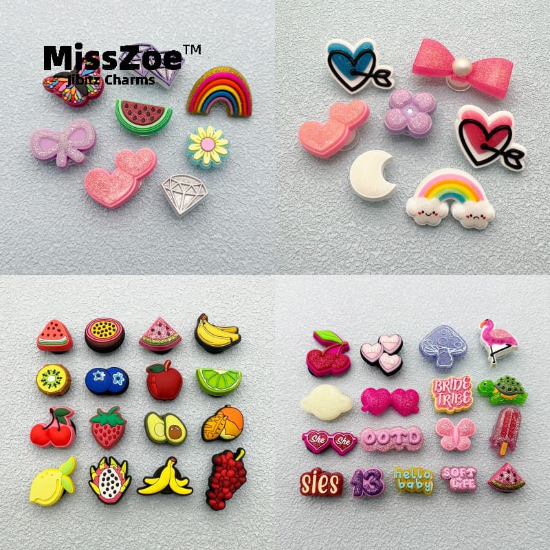 Miss Zoe Jibtz Bolsas Fofas Com Buracos De Frutas Acessórios Para banana De Desenho Animado