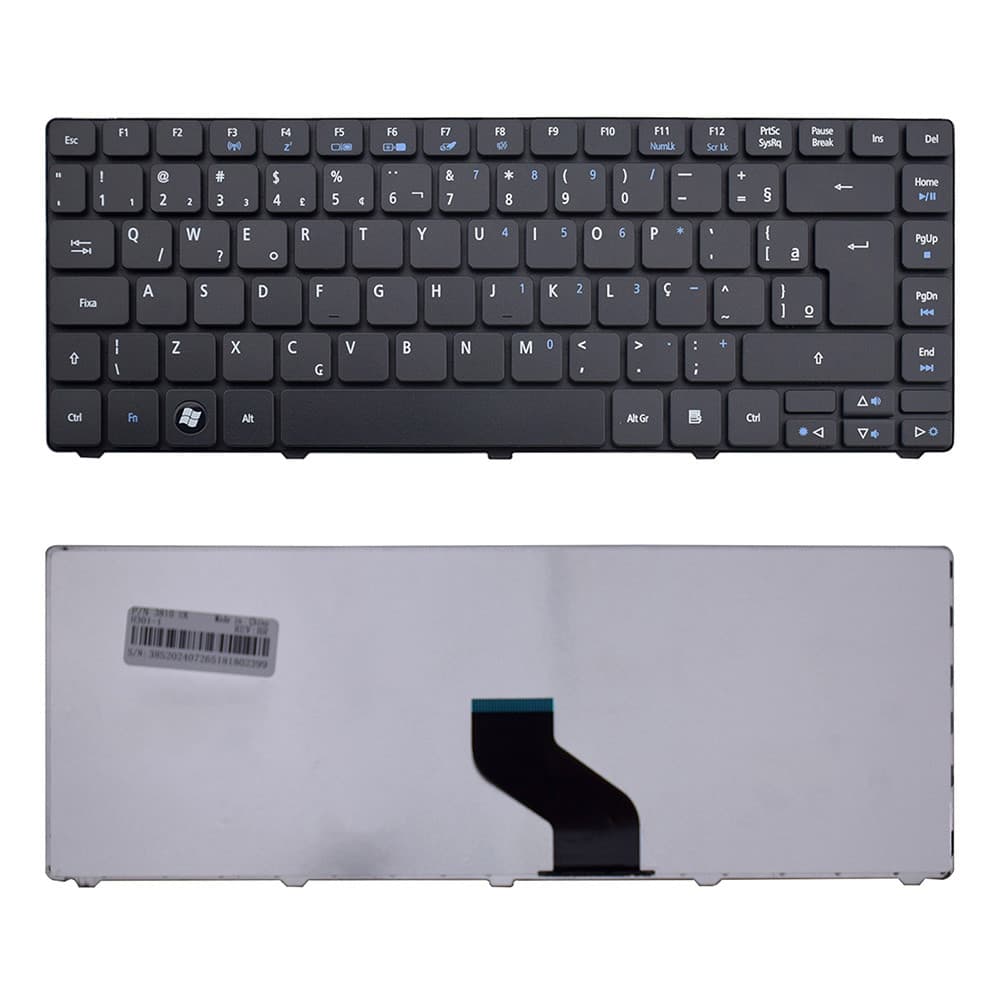 Teclado para Notebook Acer Aspire 4745 | Preto ABNT2 - F3 Wi-Fi