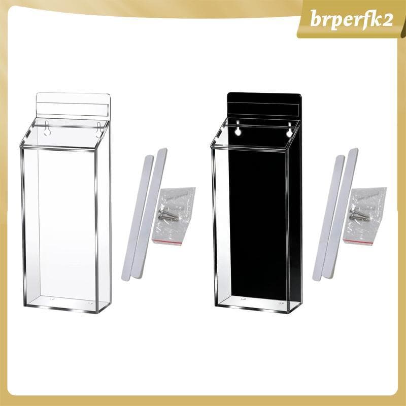 [Brperfk2] Porta-Brochuras Ao Ar Livre Dispensador De Literatura À Prova D'água Com Tampa Acrílica