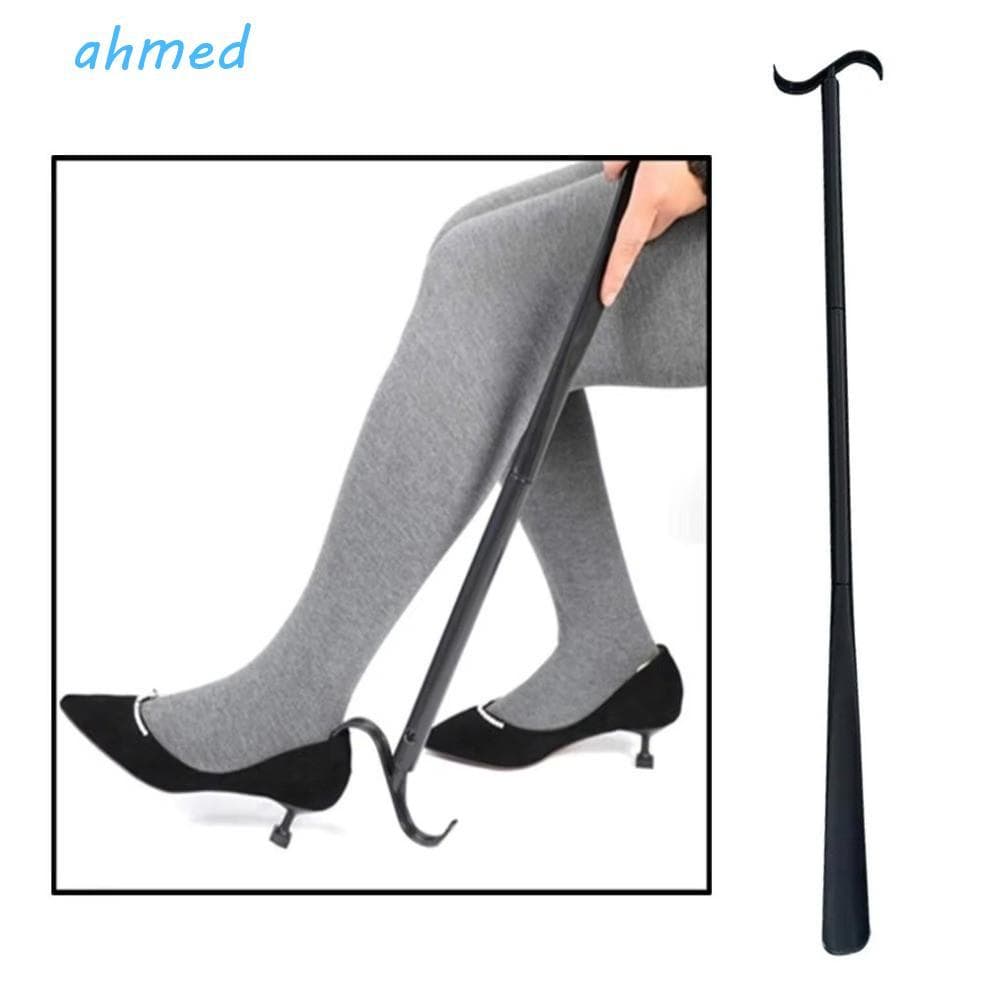 Buzina De Sapato De Alça Longa AHMED , Espátula Removível Portátil Ajustável , Meias De Sapatos Dobráveis , Auxiliares D