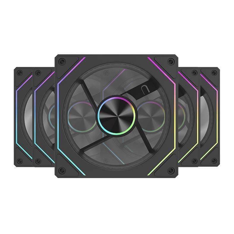 Kit Ventoinhas Aigo Darkflash INF32T, ARGB, 5x120mm, Preto, INF32T5X1-BK