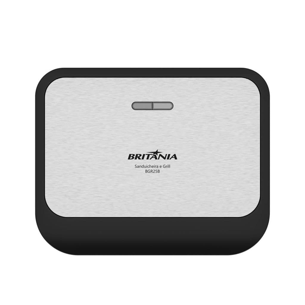 Sanduicheira e Grill Britânia Inox 2 em 1 750W BGR25B